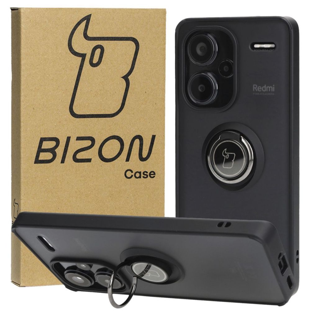 Etui z uchwytem na palec Bizon Case Hybrd Ring do Xiaomi Redmi Note 13 Pro+ 5G